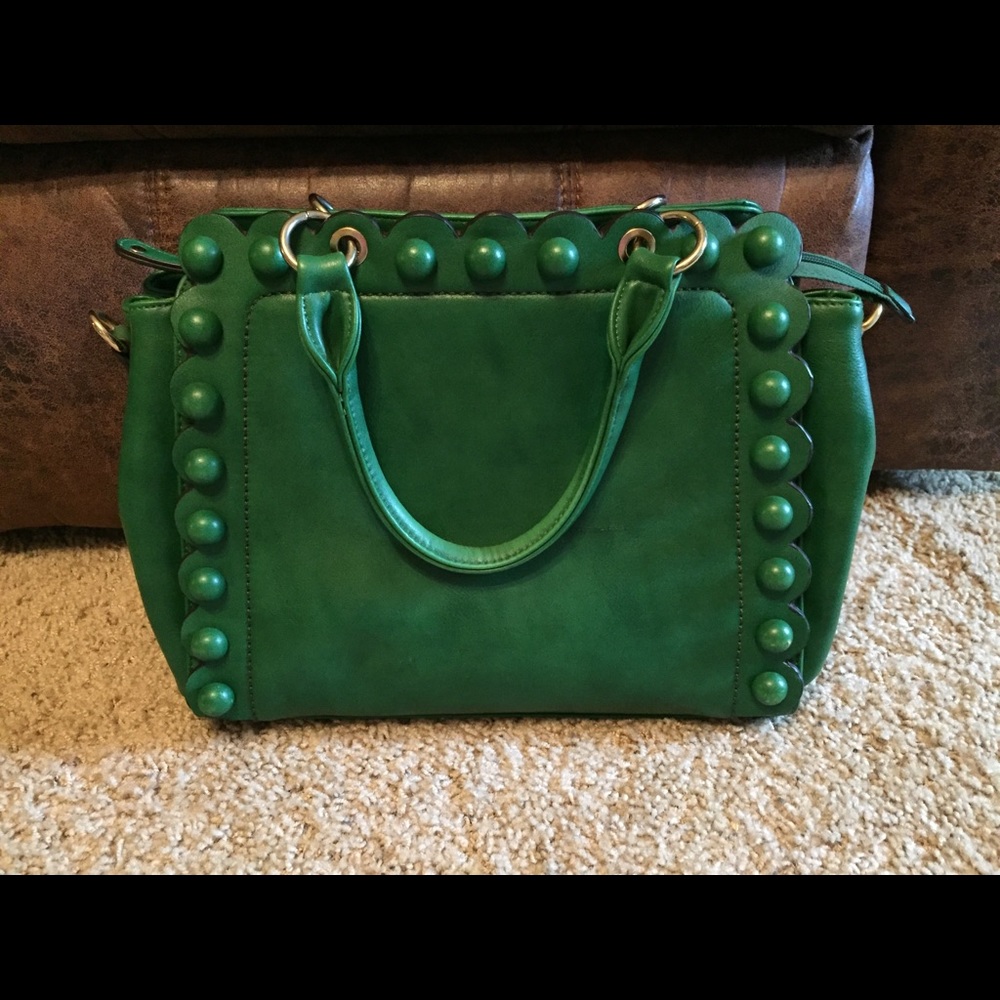 Green Leather Purse